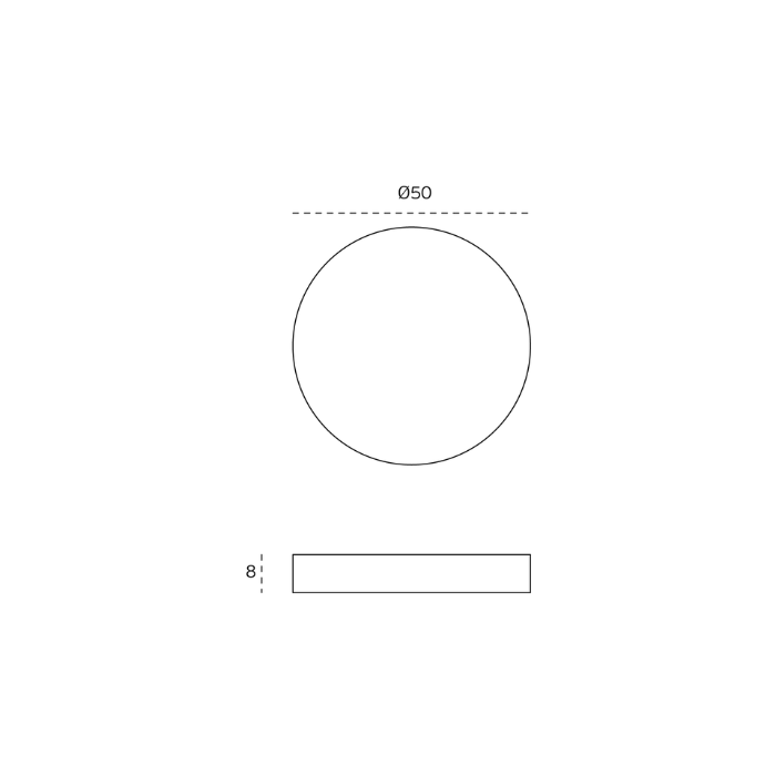 Blind rosette JNF IN.04.28R.C08.N