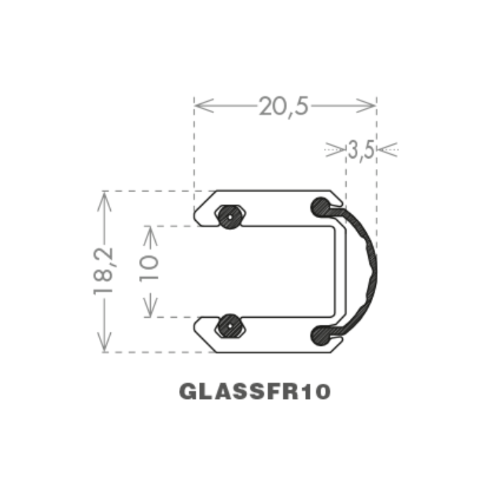 Blīvējums CCE Glass Frame 10