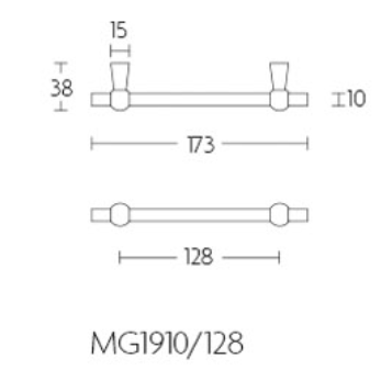 Cabinet handle Formani TIMELESS MG1910/128