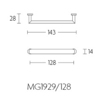 Cabinet handle Formani TIMELESS MG1929-128