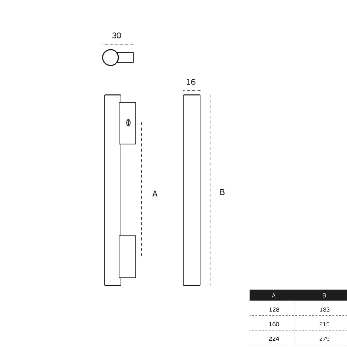 Cabinet handle JNF IN.22.136.KN