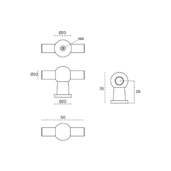 Cabinet knob JNF IN.22.125
