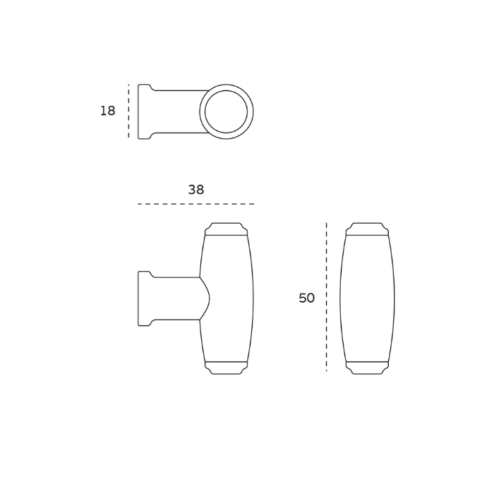 Cabinet knob JNF IN.22.490.C