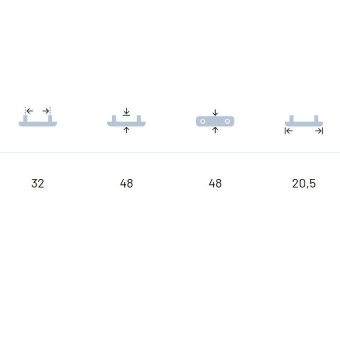 Cabinet knob Metakor Arena