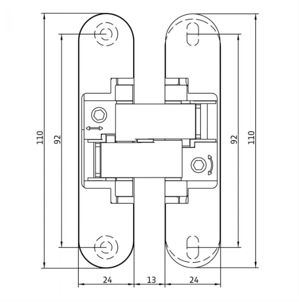 Concealed hinges Anselmi AN 140 3D (505)