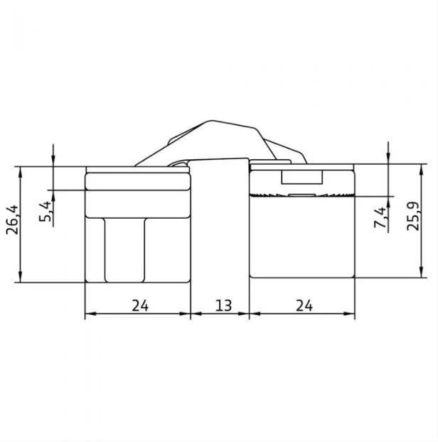 Concealed hinges Anselmi AN 140 3D (505)