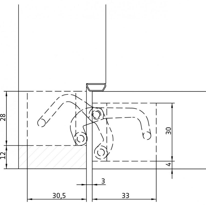 Concealed hinges ANSELMI AN 141 3D FVZ 12/38 (511)
