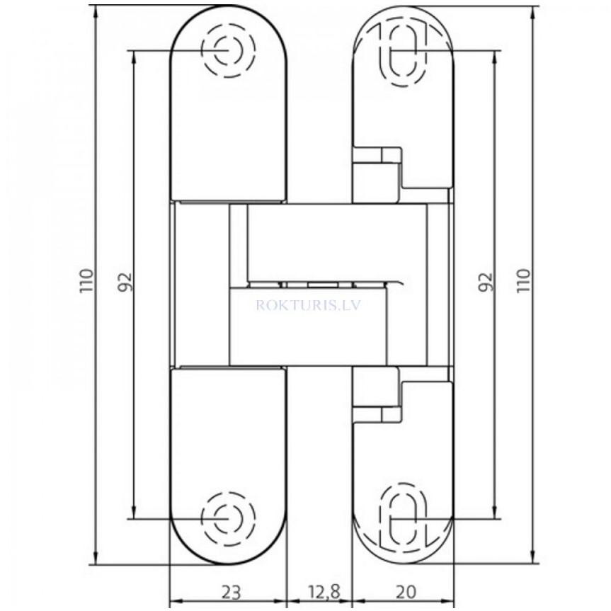 Concealed hinges ANSELMI AN 150 3D 28