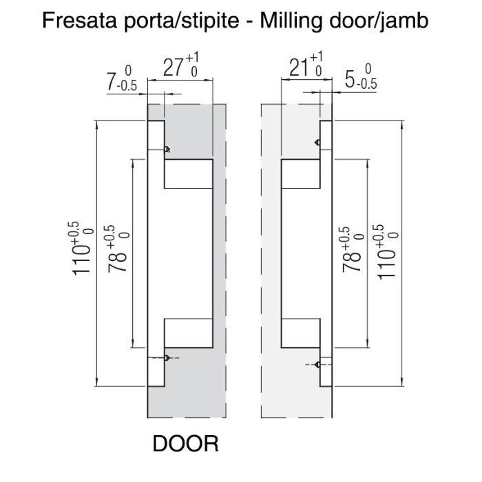 Concealed hinges Krona Koblenz KOMBI Hybrid K1019