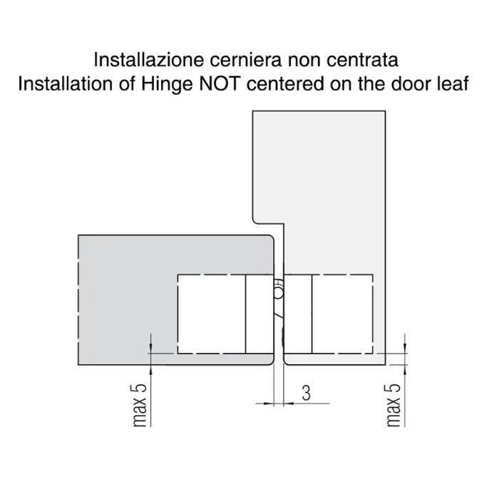 Concealed hinges Krona Koblenz KOMBI Hybrid K1019
