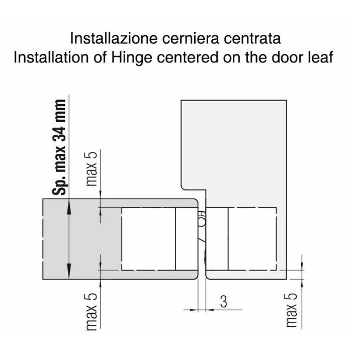 Concealed hinges Krona Koblenz KOMBI Hybrid K1060