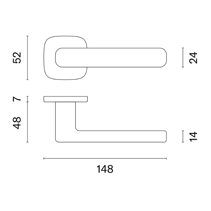 Door handle APRILE AS IXIA QR 7S