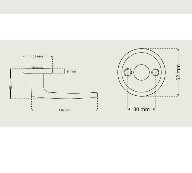 Door handle Dormakaba DH 7014
