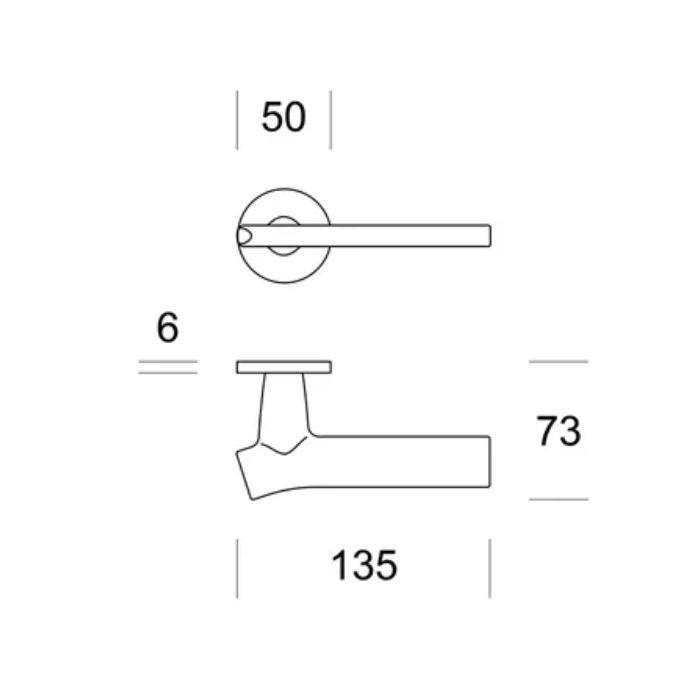 Door handle Ento WING R6