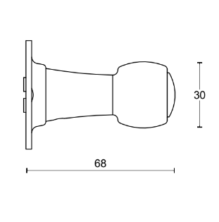 Door handle Formani BOSCO LZ100-G