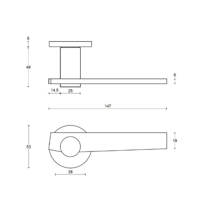 Door handle Formani TENSE BB101-G