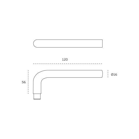 Door handle IN.00.083 Jnf