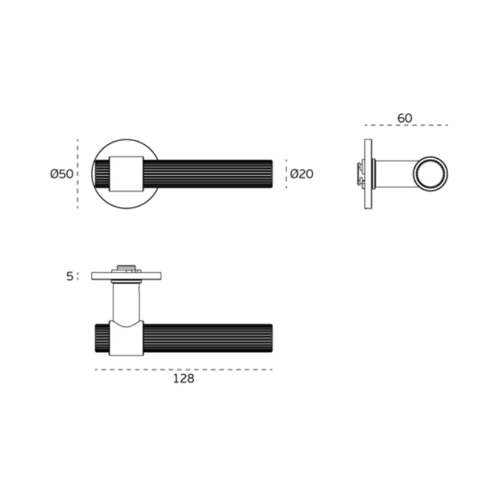 Door handle JNF IN.00.145.LN