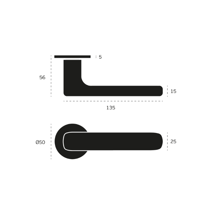 Door handle JNF IN.00.317.QF05N
