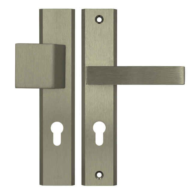 Door handle - knob set Axa Home Security Haga++ HK 72 mm