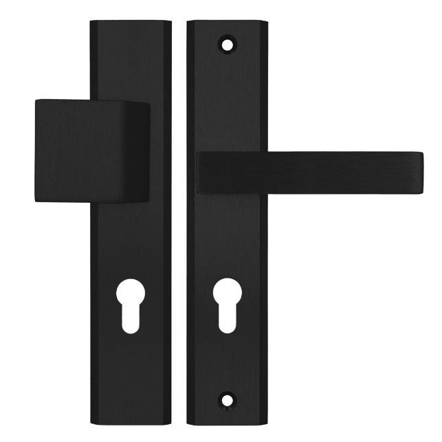 Door handle - knob set Axa Home Security Haga++ HK 72 mm