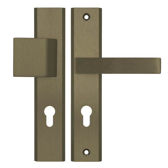 Door handle - knob set Axa Home Security Haga++ HK 72 mm