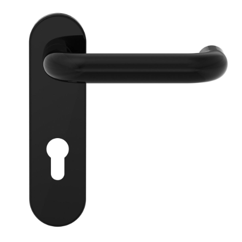 Door handle on long plate Eco Schulte OGL D-110