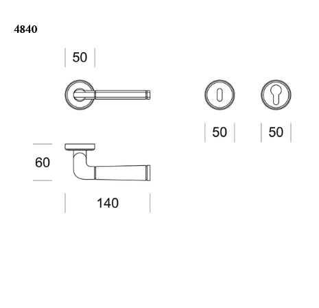 Door handle Salice Paolo Celsia