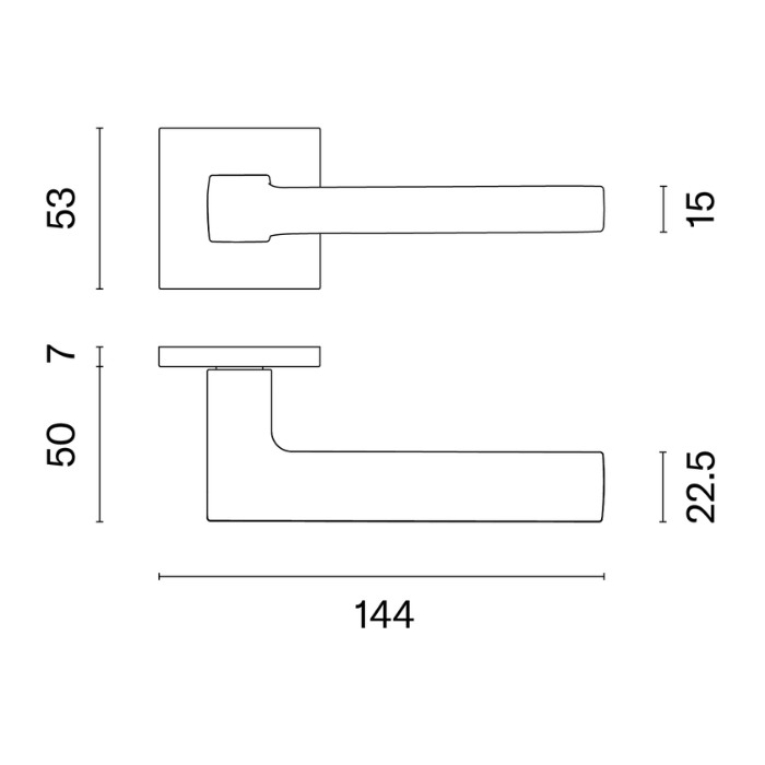 Door handle STILE OGA Q 7S