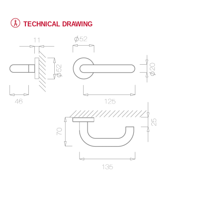 Door handle Tupai 2000