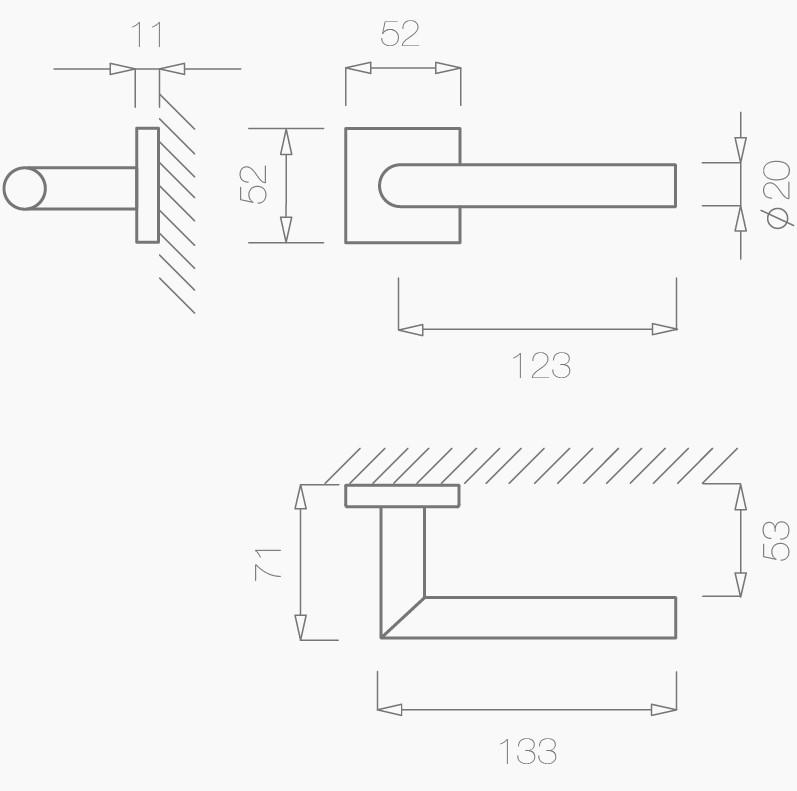 Door handle Tupai 2002 Q
