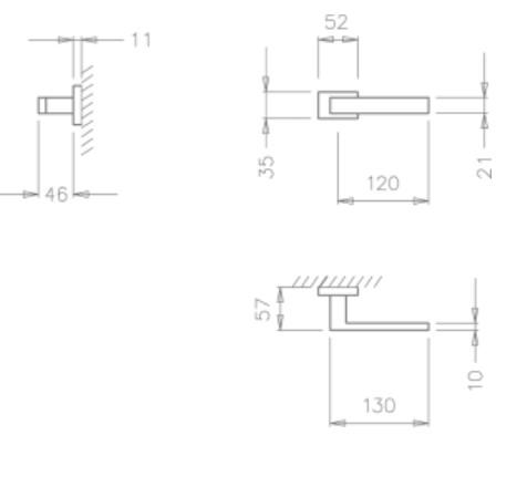 Door handle Tupai 2275 RE