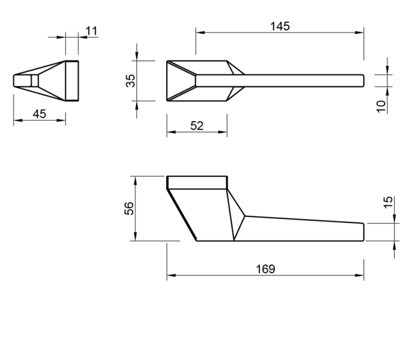 Door handle Tupai 4004 RE