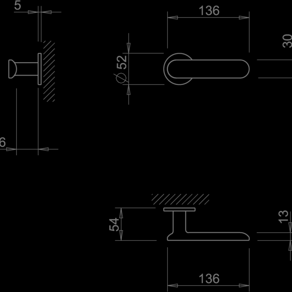 Door handle Tupai 4006 5S