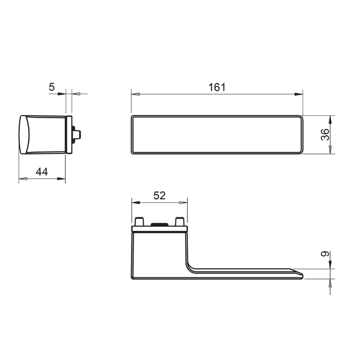 Door handle Tupai 4084 5RE