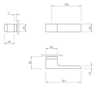 Door handle Tupai 4084 RE