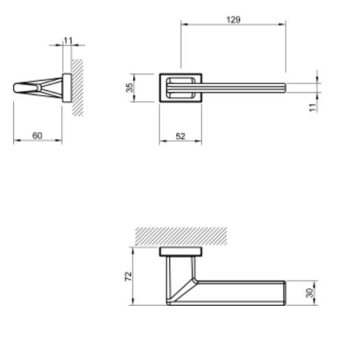Door handle Tupai 4140 RE