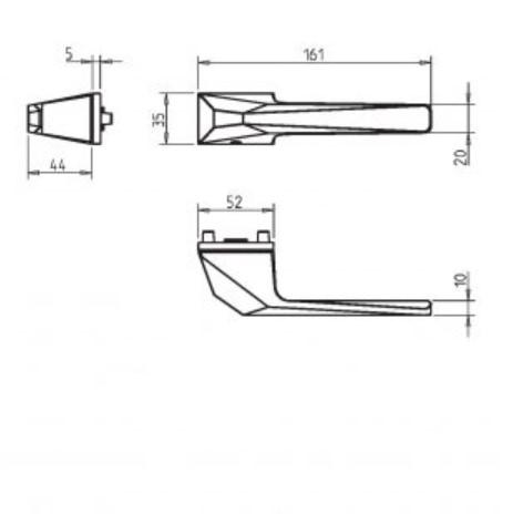 Door handle Tupai 4155 5RE