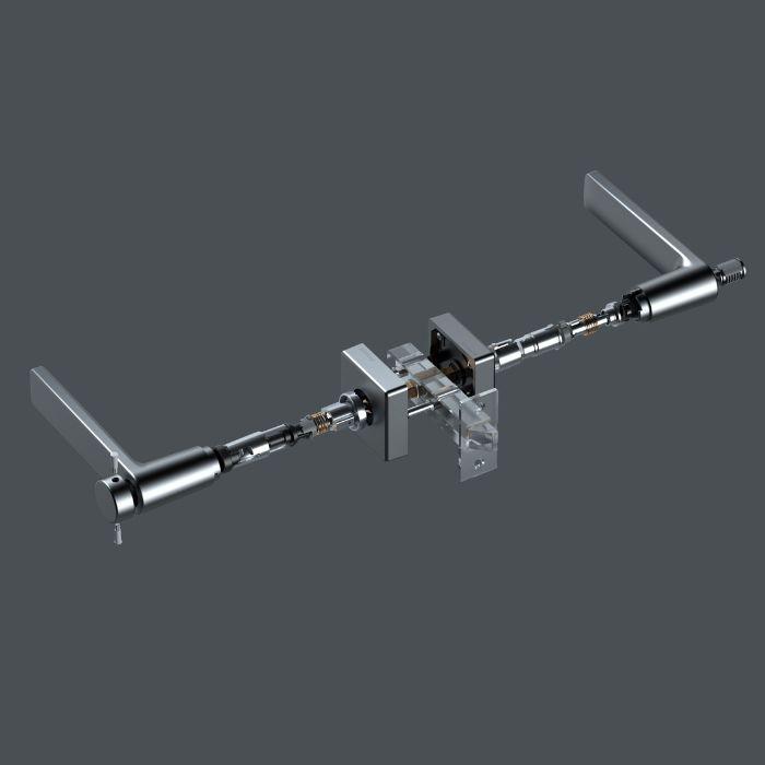 Door handle with integrated lock Meroni Air