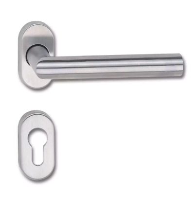 Door handle with oval rosette Eco Schulte BASIS D-310