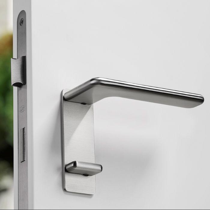 Door handle with plate JNF IN.00.532.PL.SF