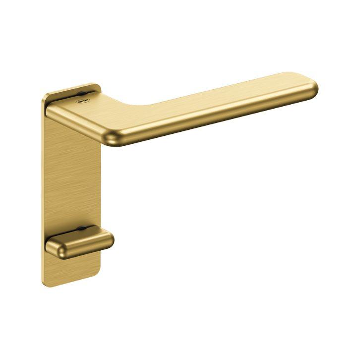 Door handle with WC turn and release button on plate JNF IN.00.532.PR.B