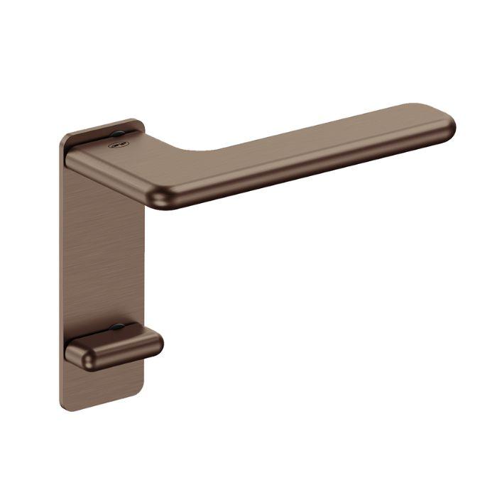 Door handle with WC turn and release button on plate JNF IN.00.532.PR.B