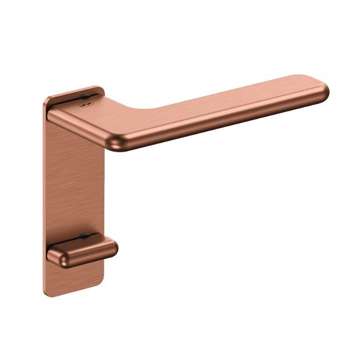 Door handle with WC turn and release button on plate JNF IN.00.532.PR.B