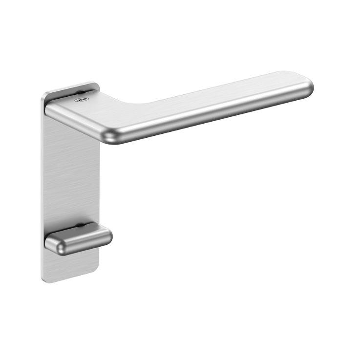 Door handle with WC turn and release button on plate JNF IN.00.532.PR.B
