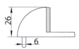 Door stop ROK H040 44/26