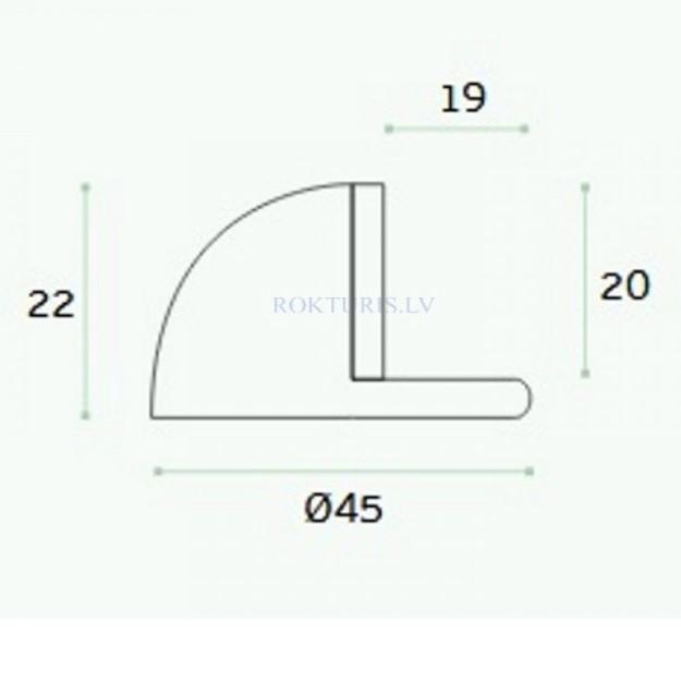 Door stopper Ø45 JNF IN.13.120