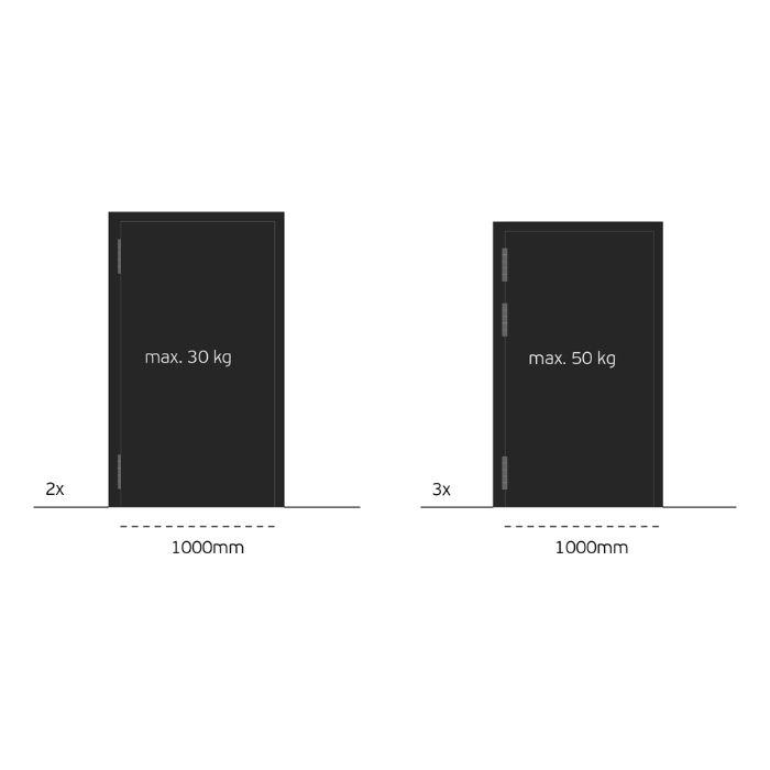 Double action spring hinge JNF IN.05.645