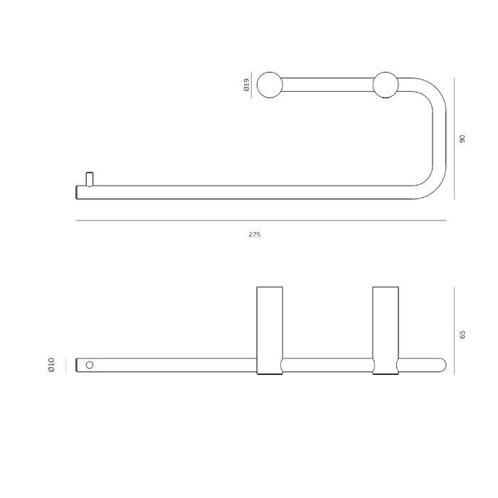 Double toilet paper holder JNF Fine IN.43.156