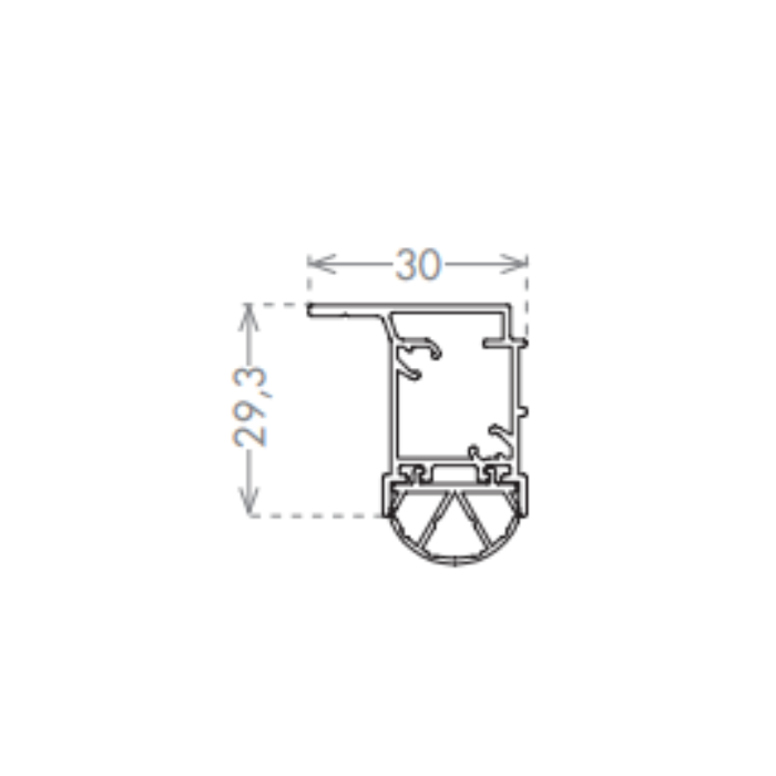 Drop-down seals CCE Acquastop H30